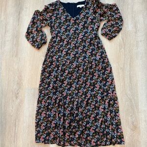 LOFT Multicolor Floral Dress
